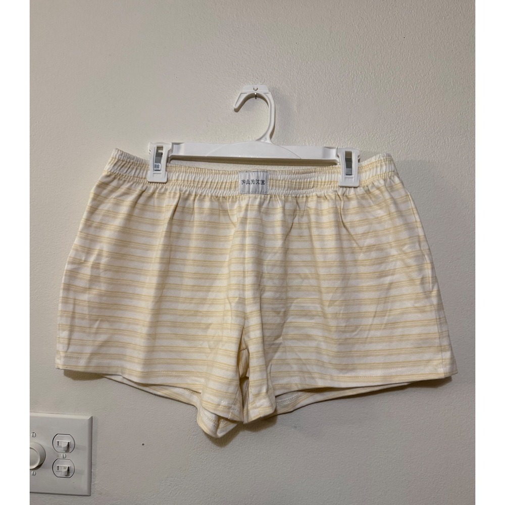 Parke Cotton Boxer Shorts Summerland Sun Stripe Size L NIB